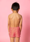 Boys Swimsuit - Shorts  - Red Ditsy Floral