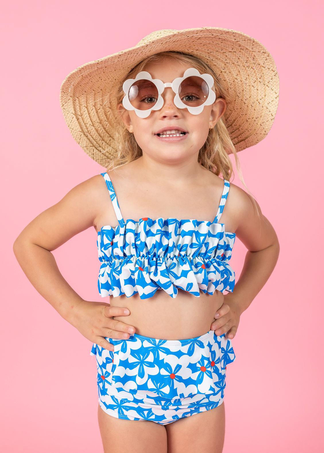 Girls Crop Top Swimsuit - Flowerworks