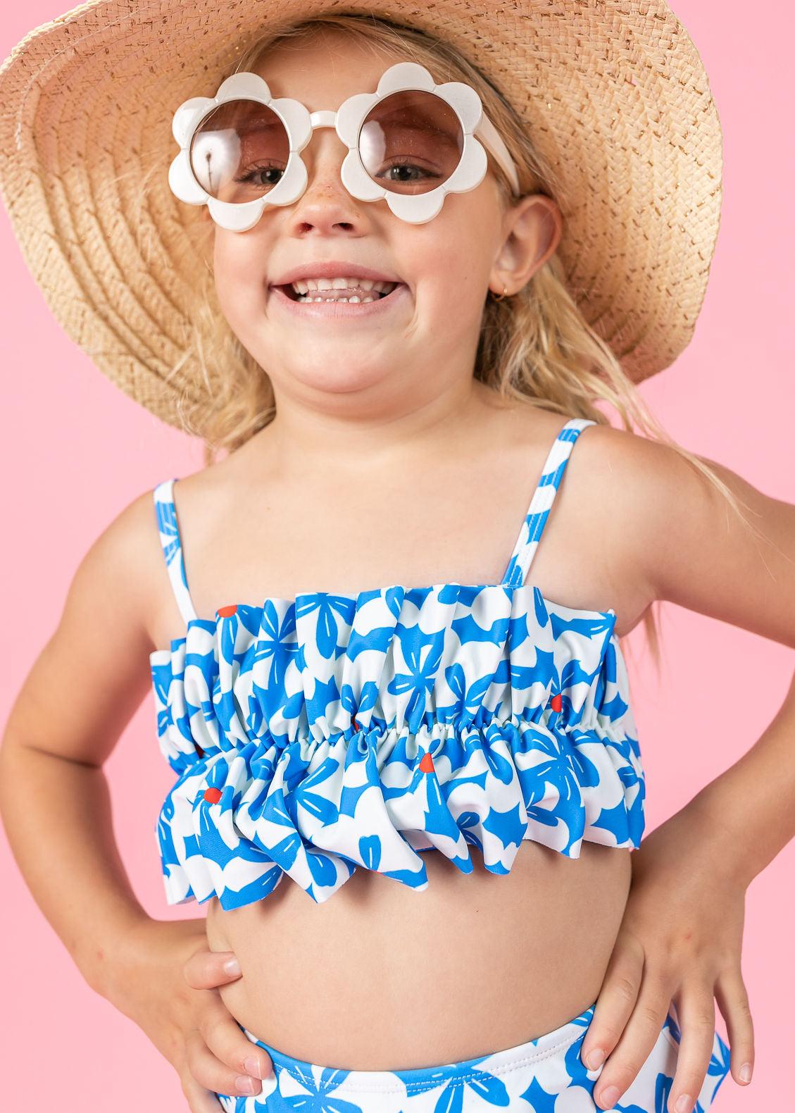 Girls Crop Top Swimsuit - Flowerworks