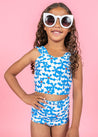 Girls Crop Top Swimsuit - Flowerworks