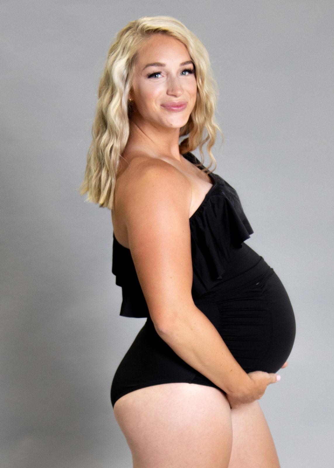 Bloom Maternity A-line Swim Skirt - Black - Little Miracles Maternity Wear