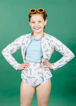 Teen Girl/Boy Swimsuit Rashguard Top - Sea-Haw